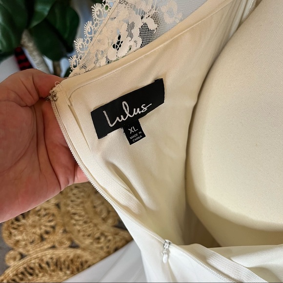 Sold Out LuLu’s Celebrate the Moment White Lace Maxi Dress Size XL - Picture 15 of 15